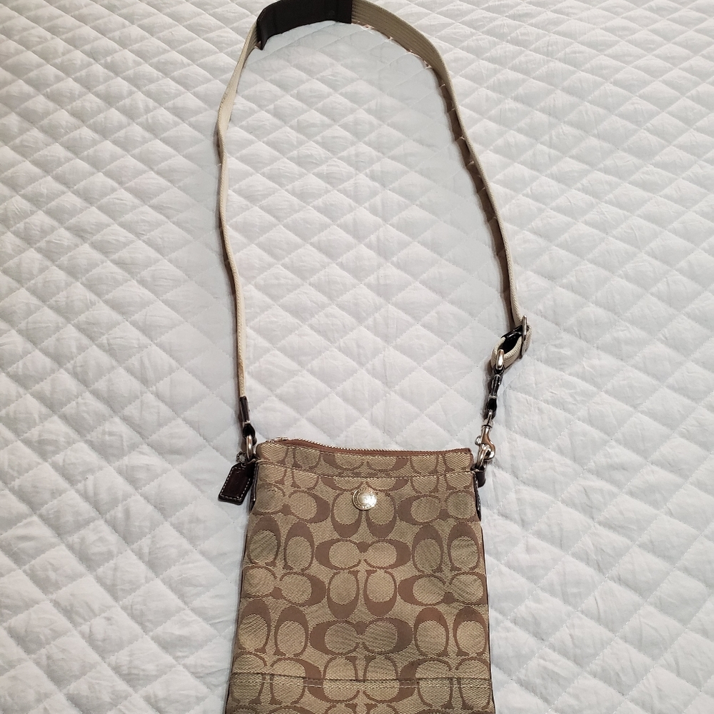 Authentic Brown Coach Crossbody Purse